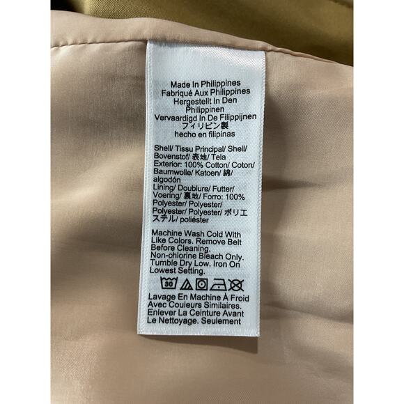 J.Crew Brown Cotton New Icon Trench Coat Size 10 - Picture 5 of 6